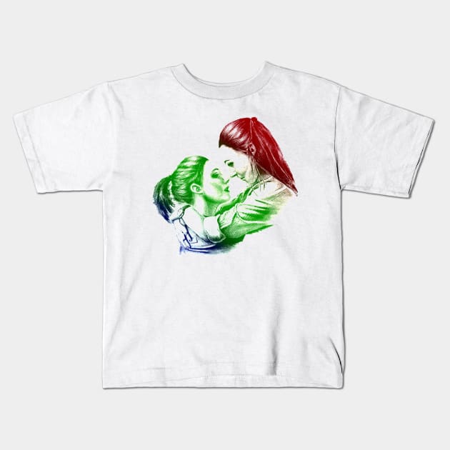 Rainbow WayHaught #2 Kids T-Shirt by CriSan